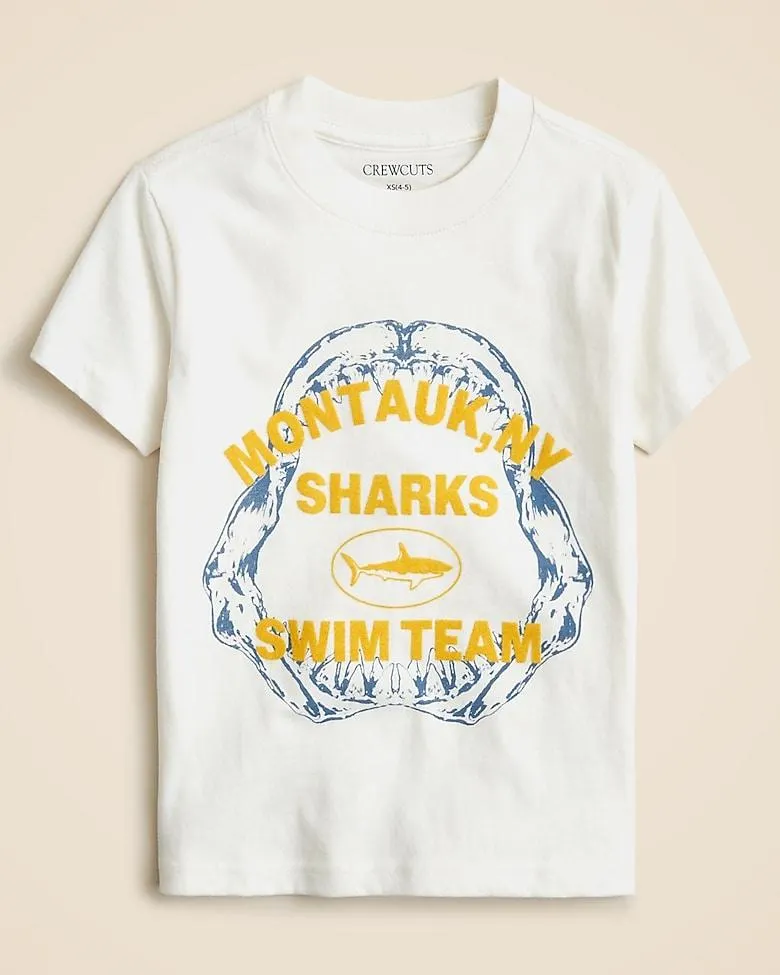 Kids' short-sleeve Montauk sharks graphic T-shirt