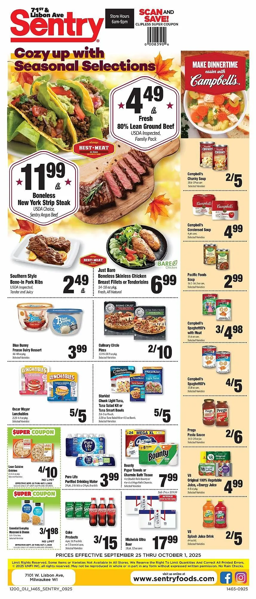 Weekly ad Sentry weekly ad from September 25 to October 1 2025 - Page 1