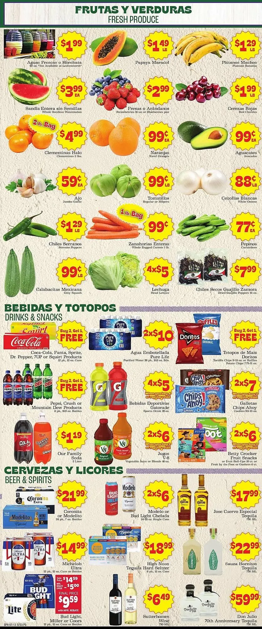 Weekly ad Supermercado Nuestra Familia Weekly Ad from July 13 to July 19 2025 - Page 3