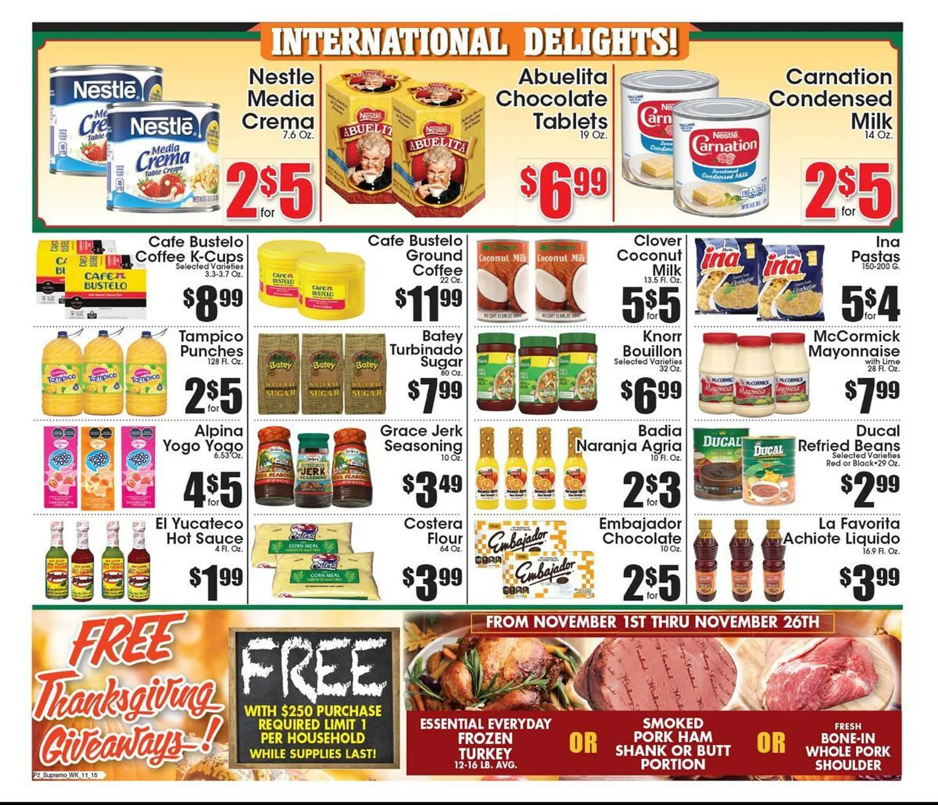 Weekly ad Supremo Foods Inc weekly ad from November 15 to November 21 2025 - Page 2