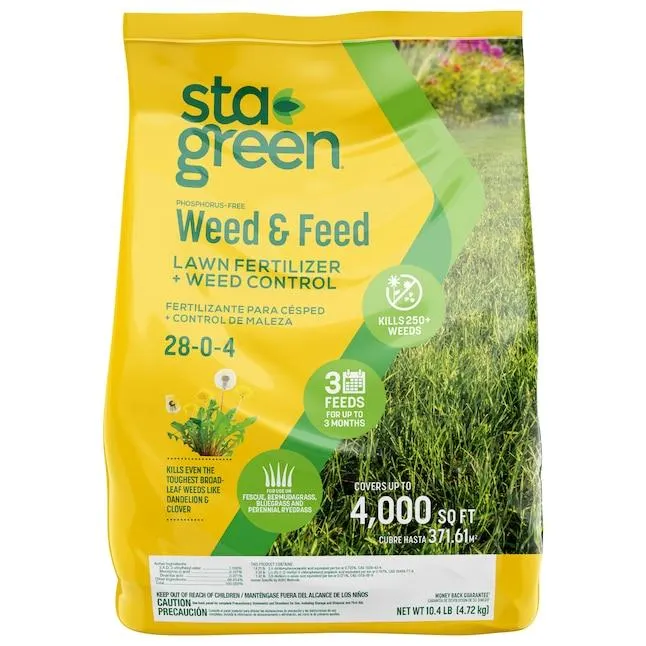 Sta-Green 10.4-lb 4000-sq ft 28-0-4 Weed Feed Fertilizer