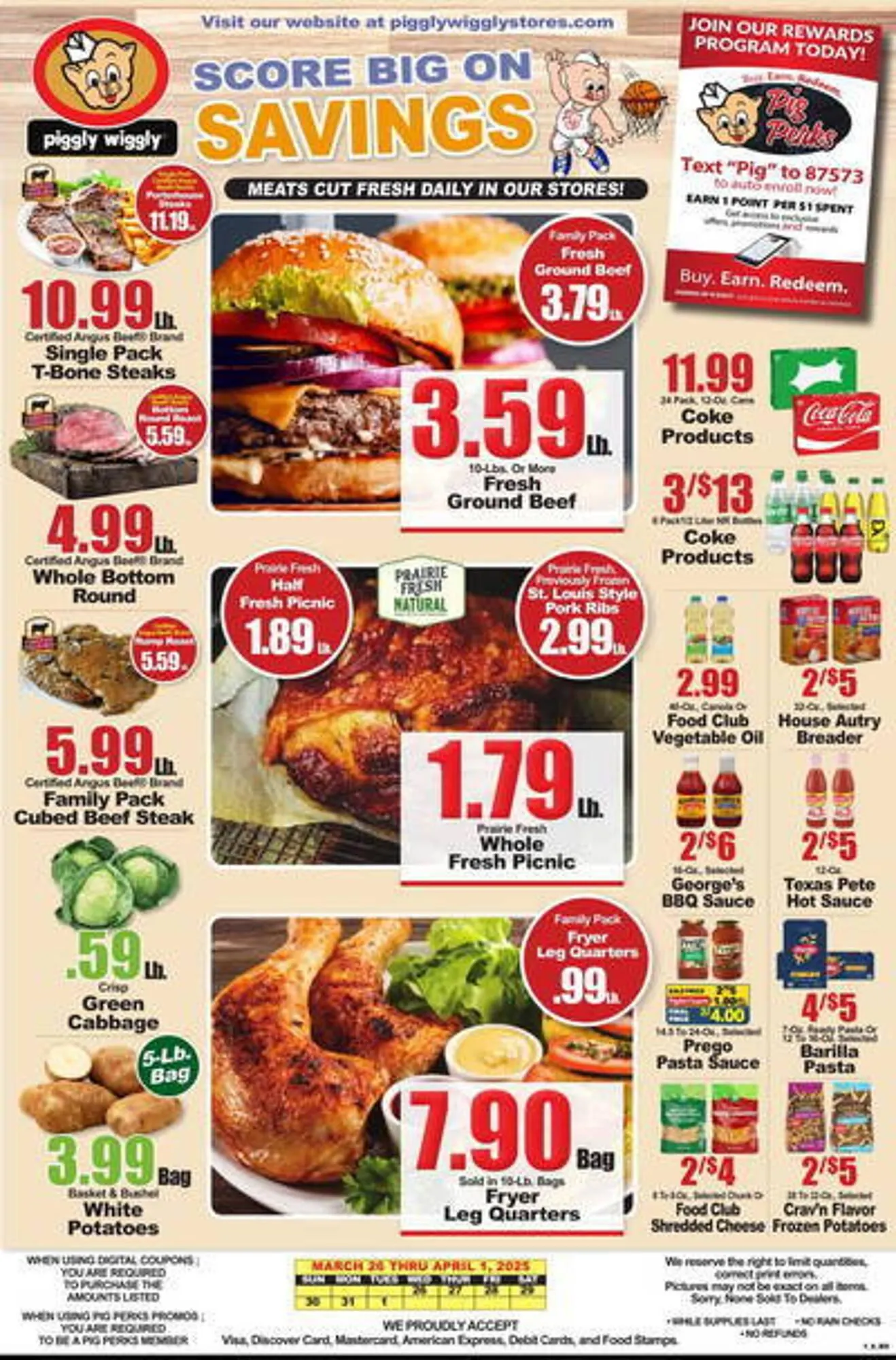 Catálogo de Piggly Wiggly Weekly Ad 26 de marzo al 1 de abril 2025 - Página 1