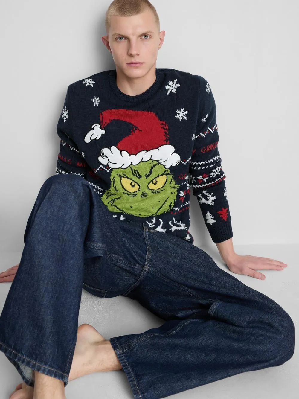 Men's The Grinch Family Christmas Sweater