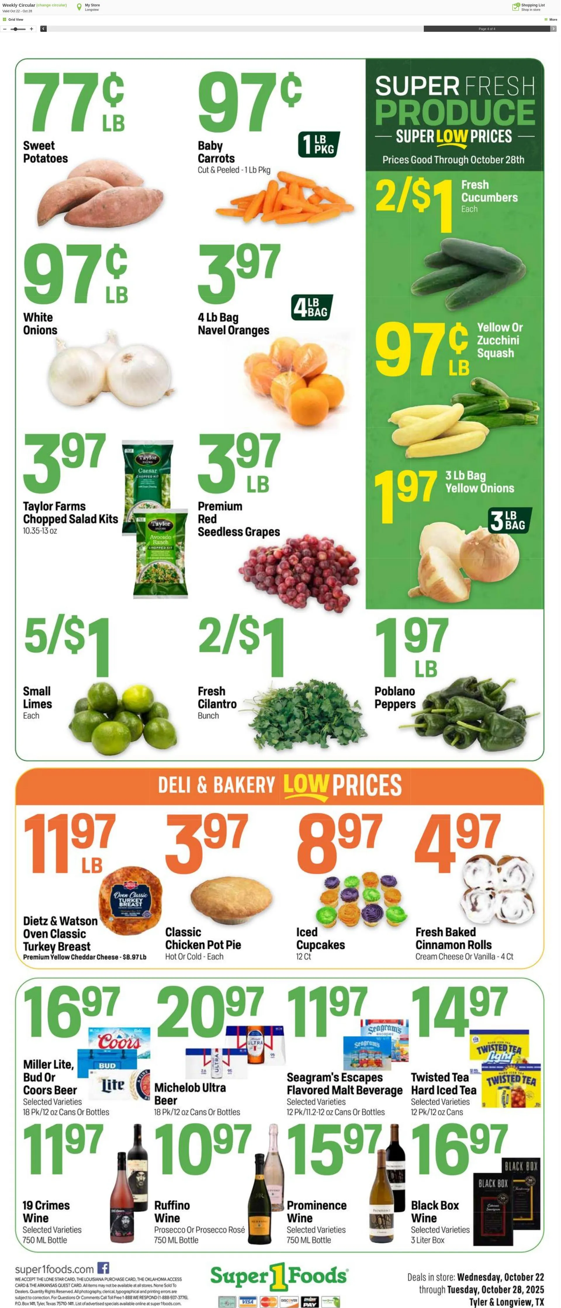 Weekly ad Super1Foods from October 22 to October 28 2025 - Page 4