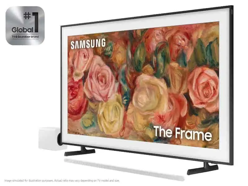 65" Class The Frame QLED 4K with Ultra-slim 3.1.2ch. Wireless Dolby ATMOS Soundbar w/ Q-Symphony / HW-S801D