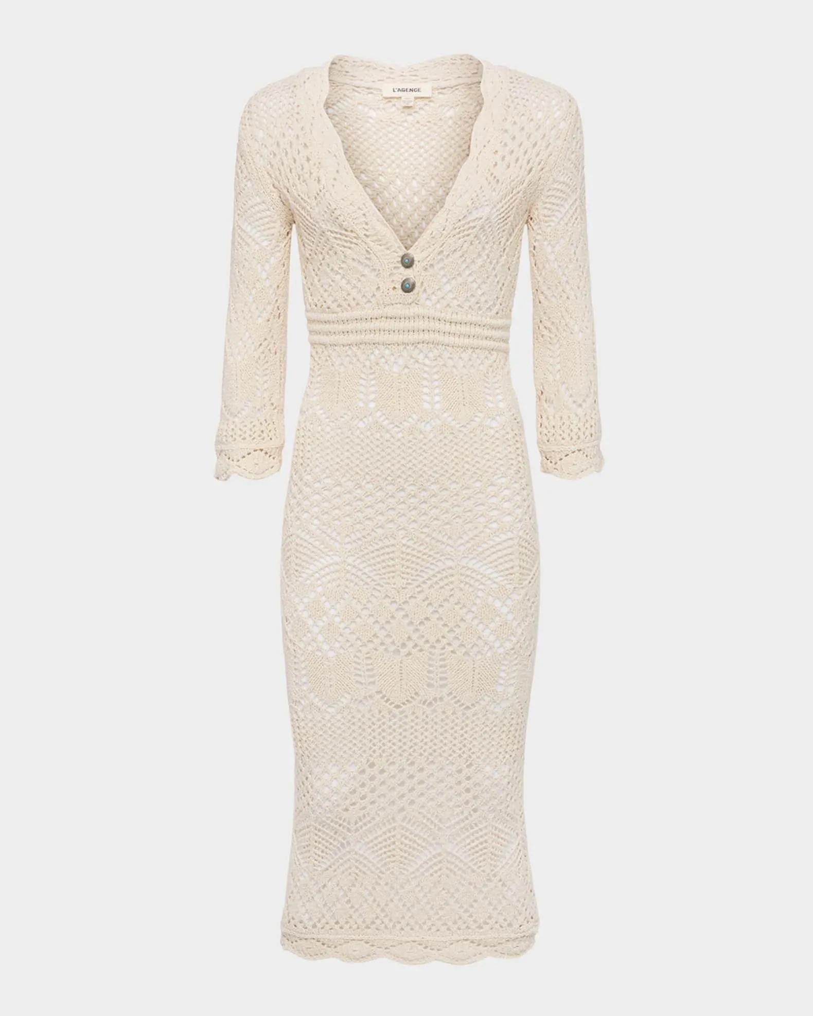 Doive Pointelle Midi Dress