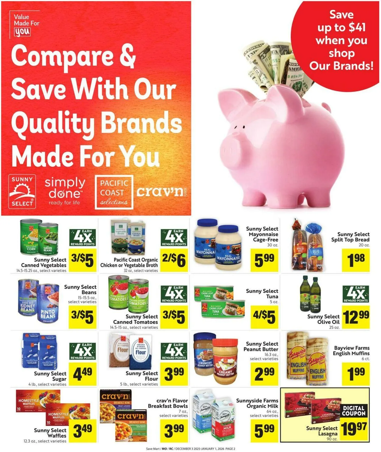 Weekly ad Save Mart Current weekly ad from December 3 to January 1 2026 - Page 2