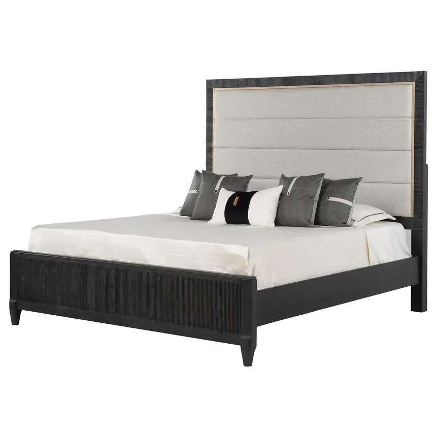 Detroit King Upholstered Panel Bed