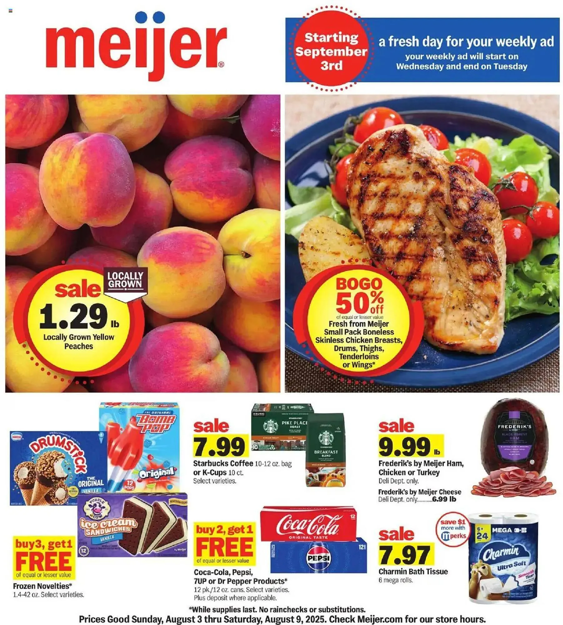 Weekly ad Meijer Weekly Ad from August 3 to August 9 2025 - Page 1