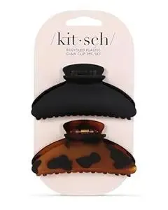 Kitsch Medium Claw Clips for Women - Stylish Hair Accessories for Thick & Thin Hair - Cute Clips for Teen Girls, 2pc Set