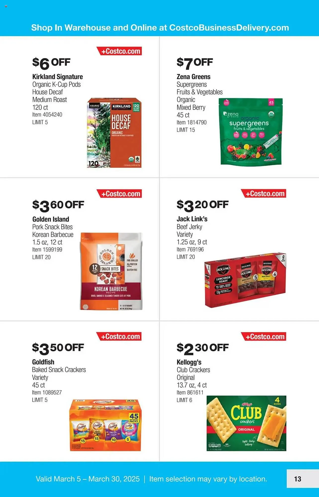 Catálogo de Costco Weekly Ad 5 de marzo al 30 de marzo 2025 - Página 13