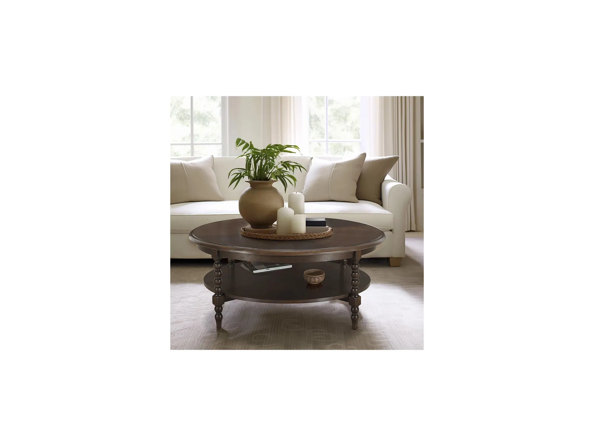 Martha Stewart Philippe Coffee Table with Shelf