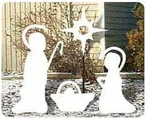 Woodcraft Project Paper Plan To Build Simple Nativity Scene - Material Not Included