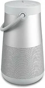 Bose SoundLink Revolve+ (Series II) Bluetooth Speaker, Portable Speaker with Microphone, Wireless and Water Resistant with 360 Degree Sound, Long Lasting Battery and Handle, Silver