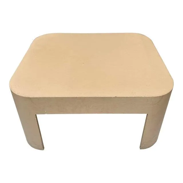 Karl Springer Raffia Clad Coffee Table