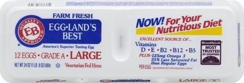 EGGLANDS GRADE A EGGS LARGE