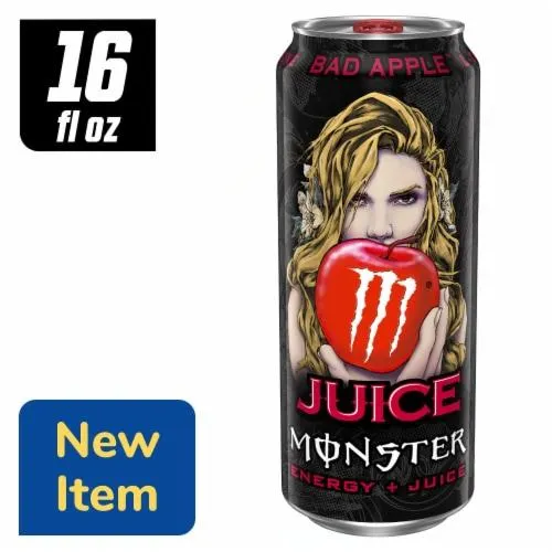 Monster Bad Apple Energy Drink Can
