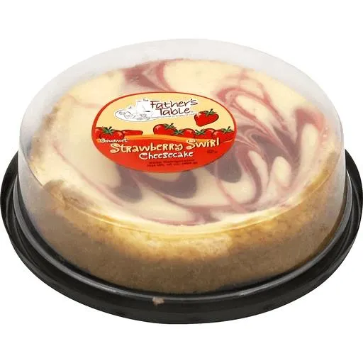 Fathers Table Cheesecake, Strawberry Swirl