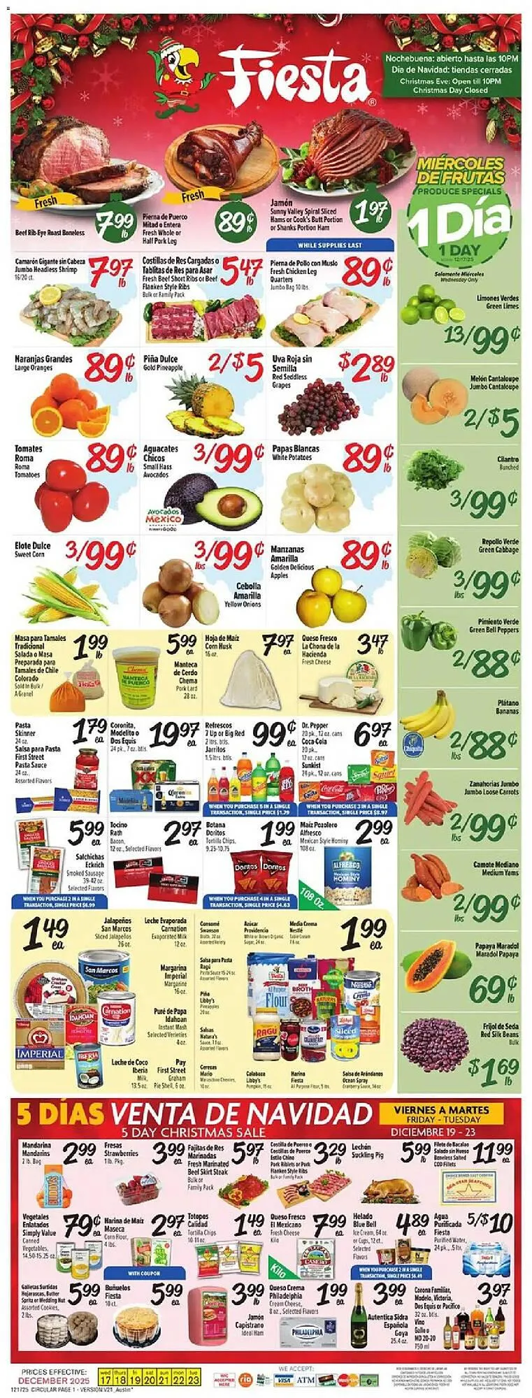 Weekly ad Fiesta Mart weekly ad from December 17 to December 24 2025 - Page 1