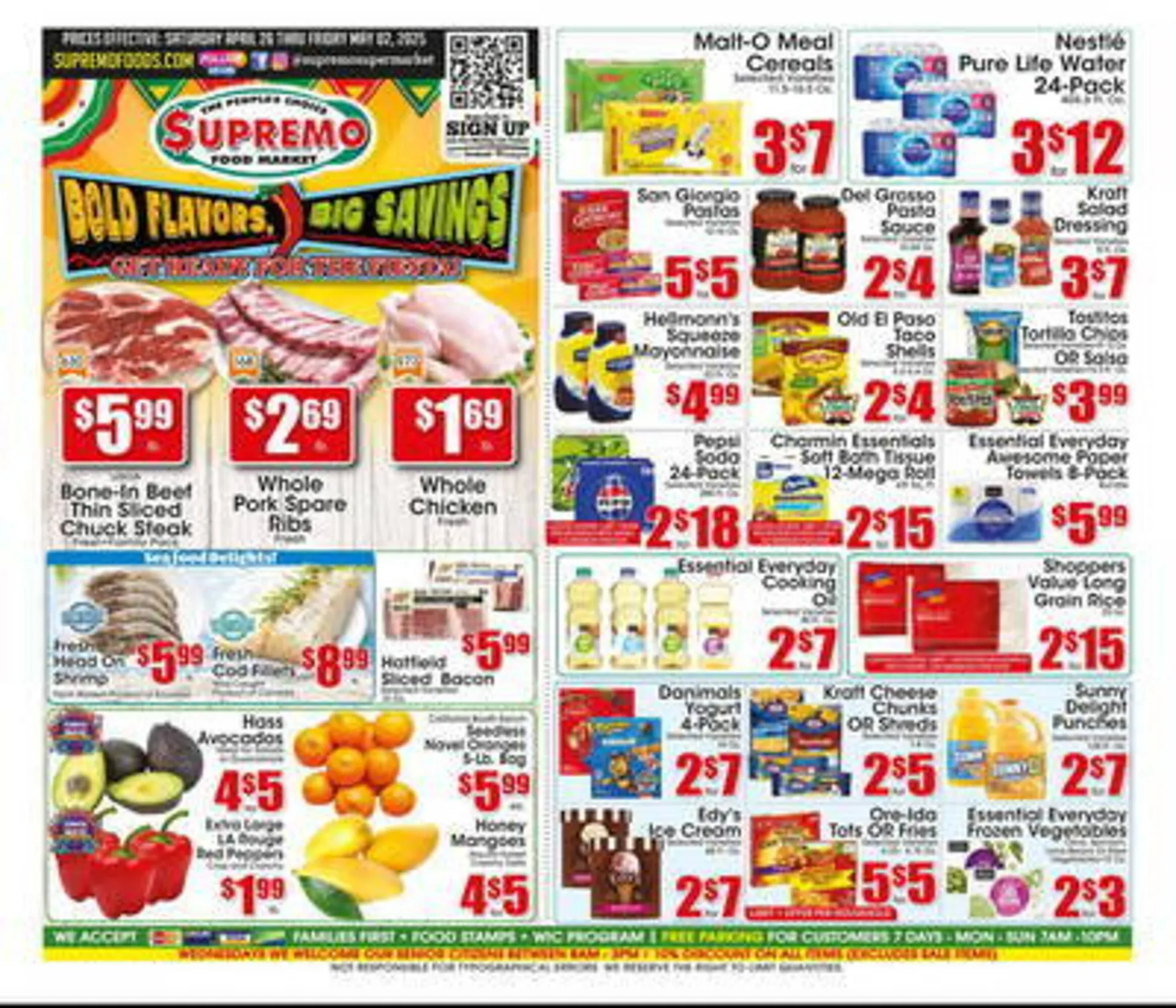 Weekly ad Supremo Foods Inc Weekly Ad from April 26 to May 2 2025 - Page 1