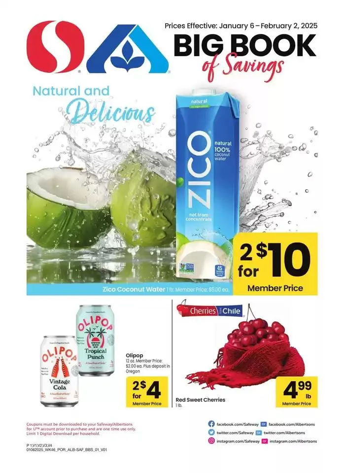 Weekly ad Albertsons - Portland - BBS from January 6 to February 2 2025 - Page 1