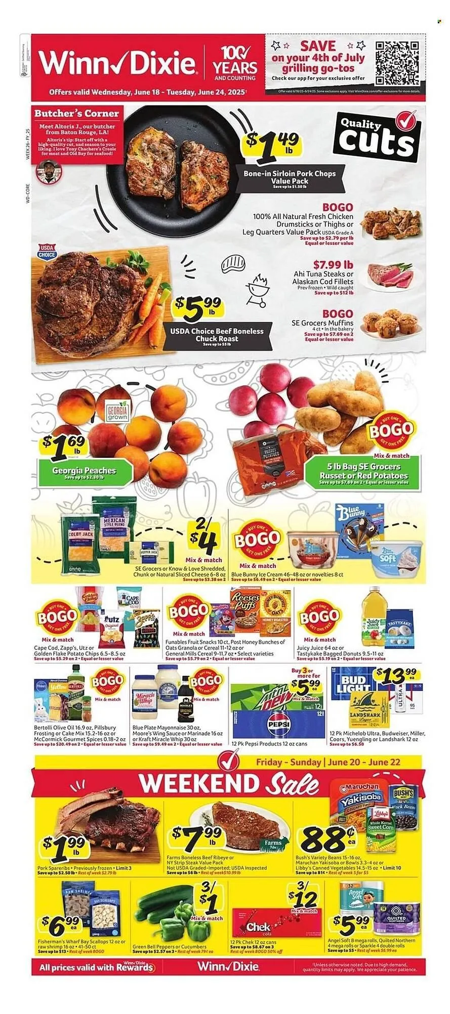 Weekly ad Winn Dixie Weekly Ad from June 18 to June 24 2025 - Page 1