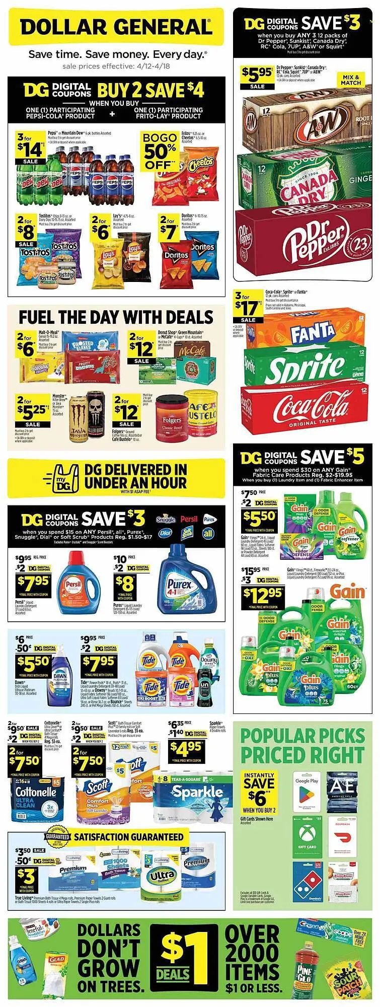 Weekly ad Dollar General weekly ad from April 12 to April 18 2026 - Page 1