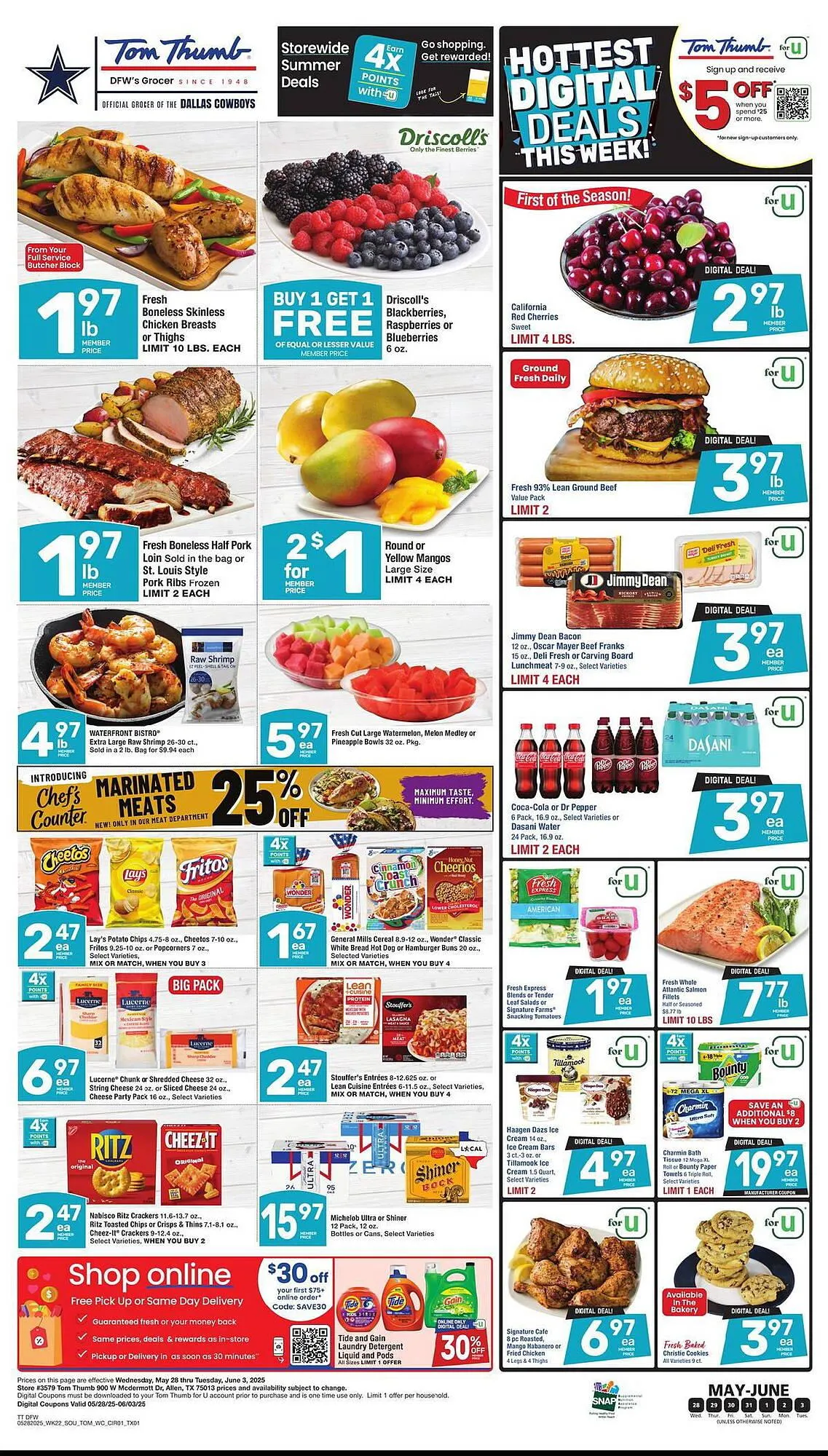 Weekly ad Tom Thumb Weekly Ad from May 28 to June 3 2025 - Page 1