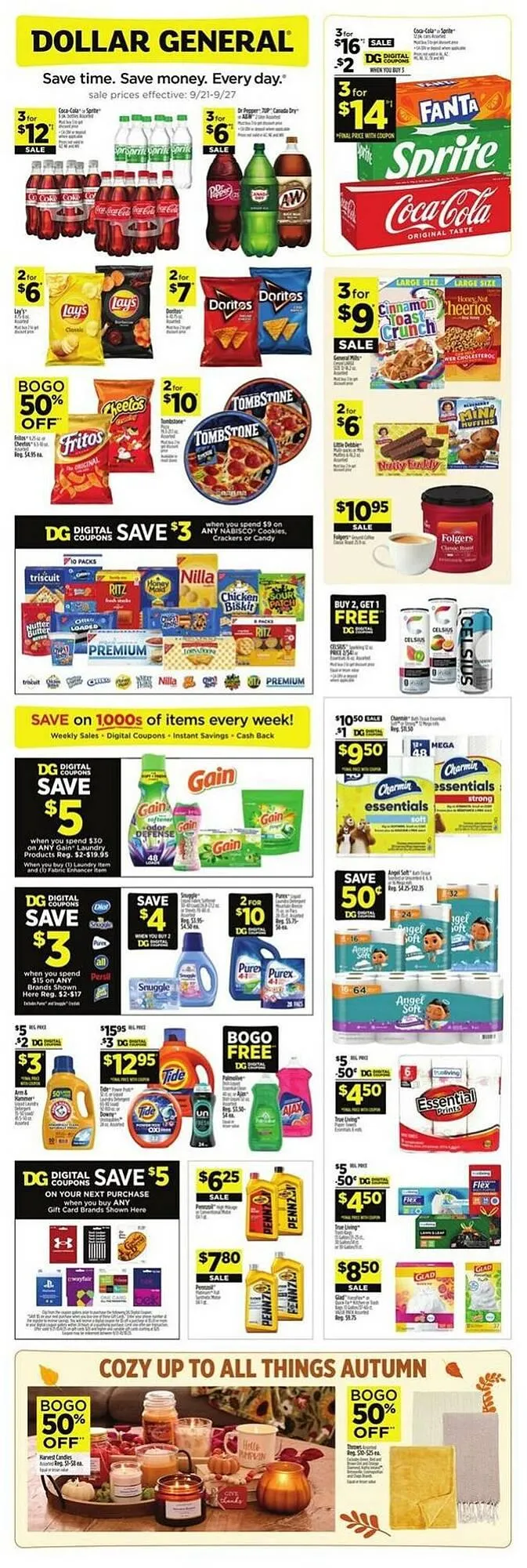 Weekly ad Dollar General weekly ad from September 21 to October 18 2025 - Page 1