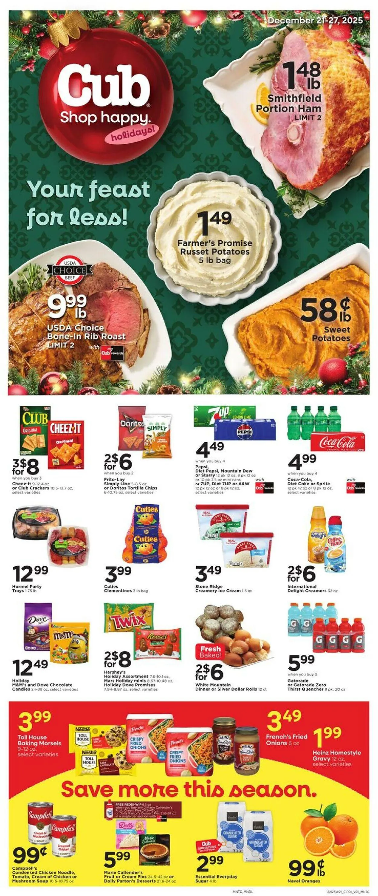 Weekly ad Cub Foods Current weekly ad from December 21 to December 27 2025 - Page 1