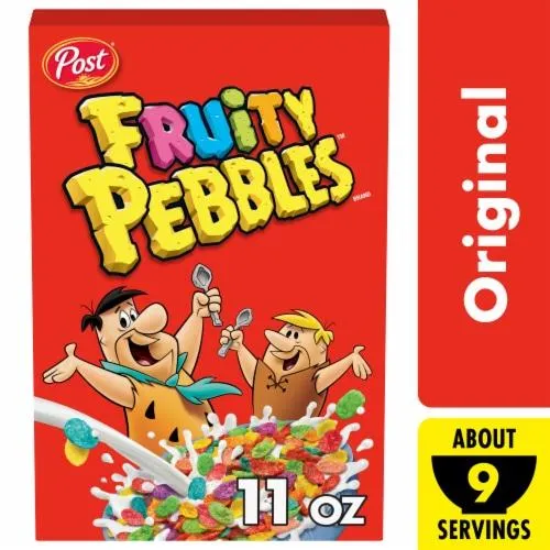 Post Fruity PEBBLES Cereal Fruity Kids Cereal