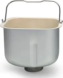 KBS Bread Maker Ceramic Pan, Bread Pan with Kneading Paddle for 2LB MBF010 Bread Machine, 5-Layer Crystal Metal Structure Bread Ceramic Pan