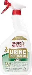 Nature’s Miracle Urine Destroyer Plus Cat, 32 Ounces, Enzymatic Formula, Ready-to-Use