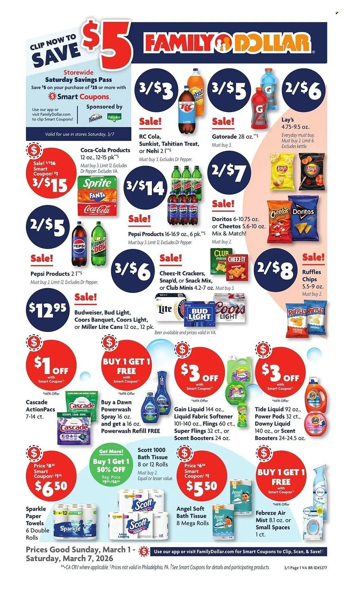 Weekly ad Family Dollar weekly ad from March 1 to March 7 2026 - Page 1