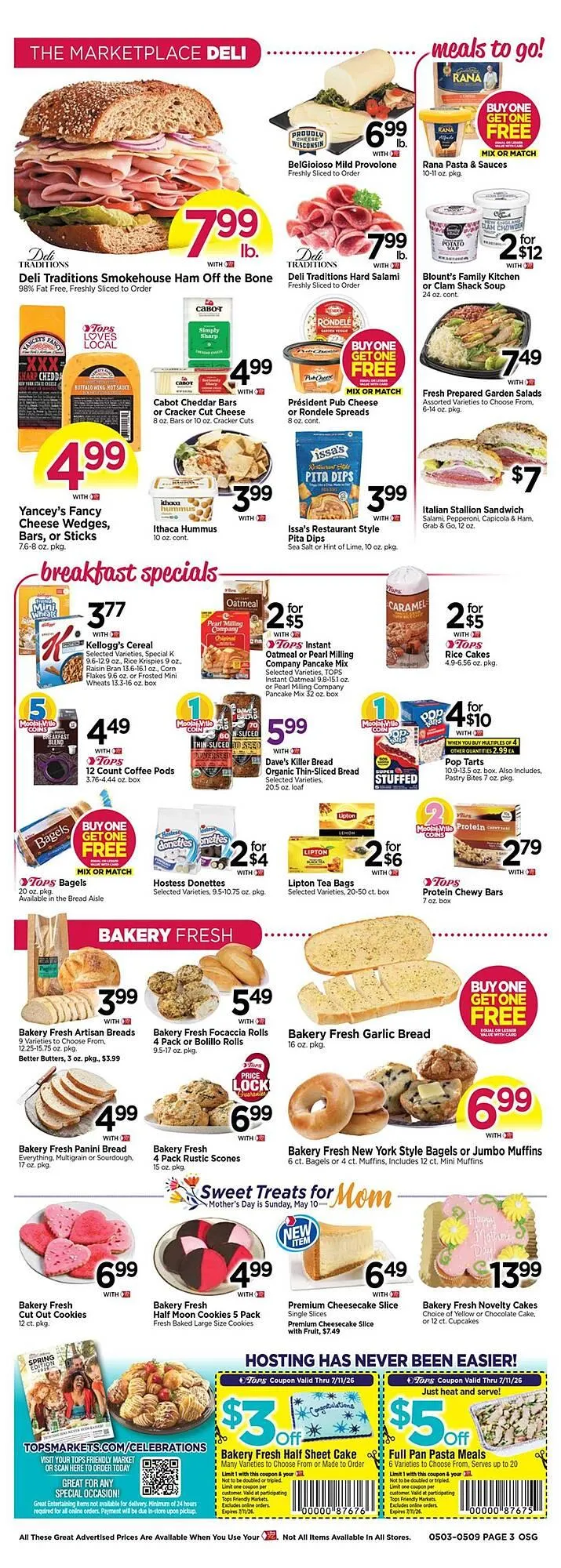 Weekly promotion Tops weekly ad spanning from May 3 to May 9 2026 - Page 3 for Catalogue 365