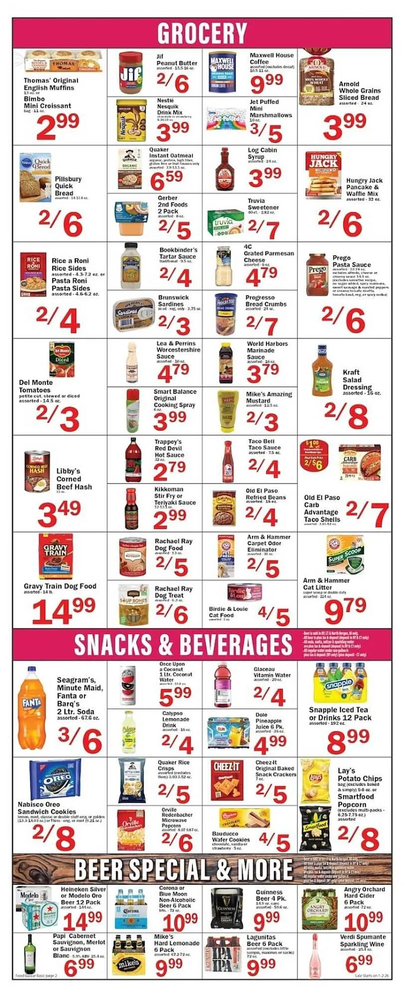 Weekly ad Food Bazaar circular from January 2 to January 7 2026 - Page 2