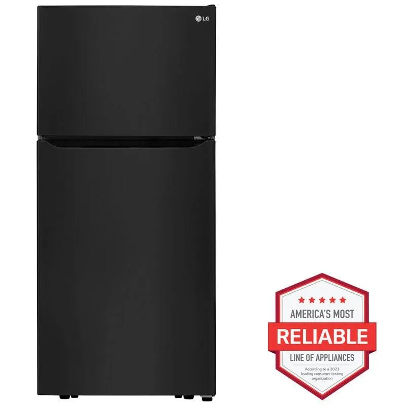 LG 30 in. 20.2 cu. ft. Top Freezer Refrigerator - Black
