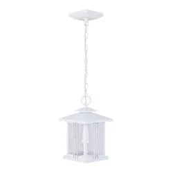 Canarm Inc. Yuna Matte Black 2-Light Outdoor Flush Mount Ceiling Light