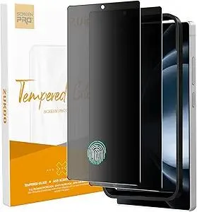 2 Pack for Samsung Galaxy S25 Ultra 6.86" Matte Privacy Screen Protector Tempered Glass Film, Anti-glare Anti-spy Anti-fingerprint Ultrasonic Fingerprint Support, Ultra-thin 0.2mm