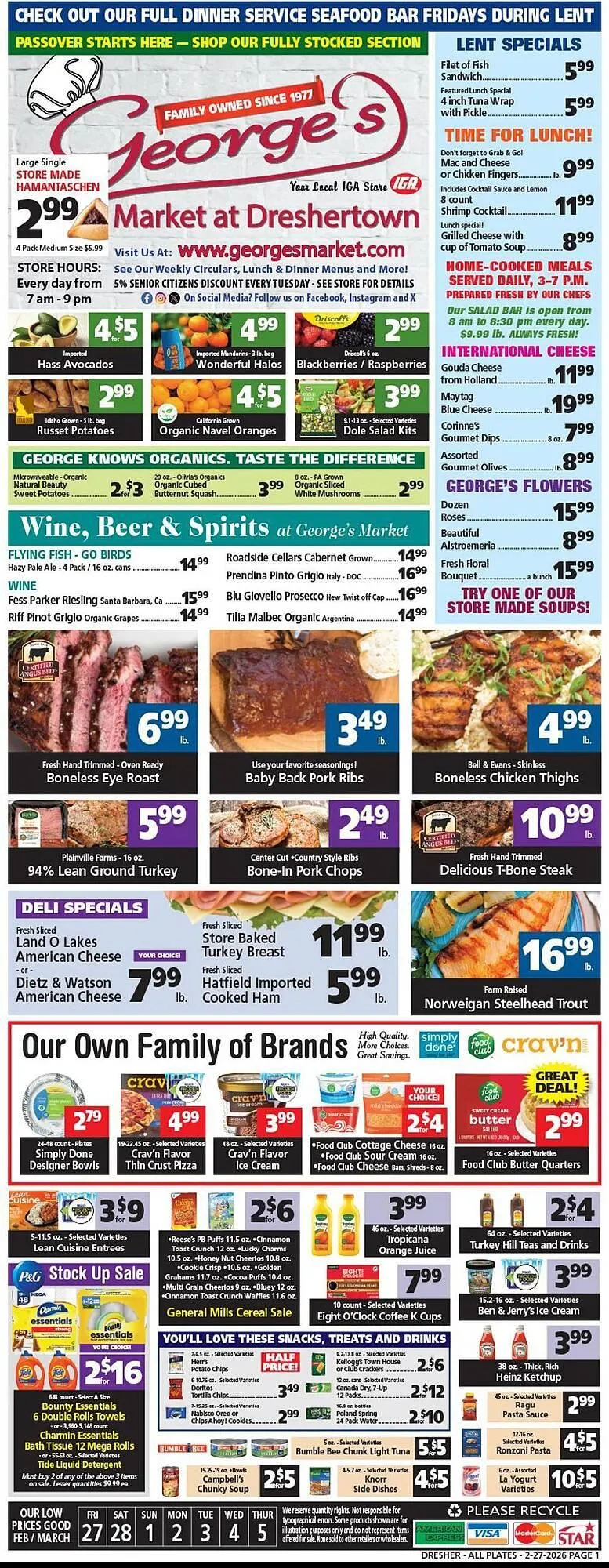 Weekly ad George's Market weekly ad from February 27 to March 5 2026 - Page 1