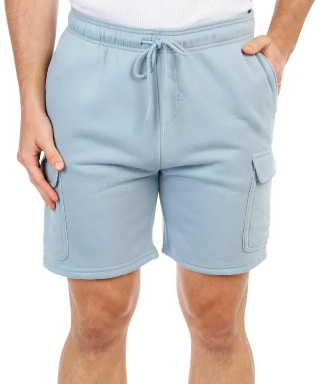 BROOKLYN CLOTH Mens 7 in. Cargo Fleece Shorts