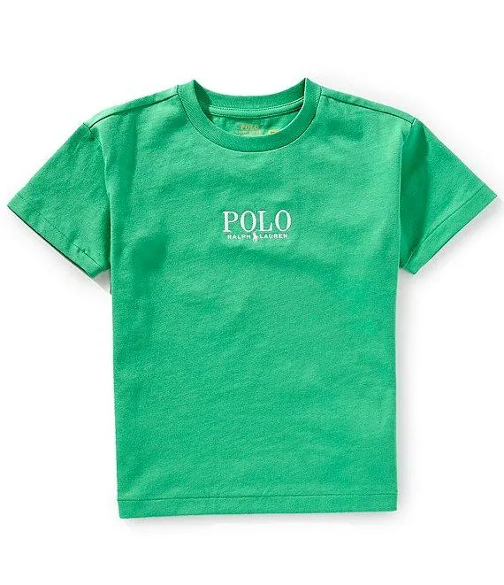 Big Boys Short Sleeve Logo Heavyweight Jersey T-Shirt