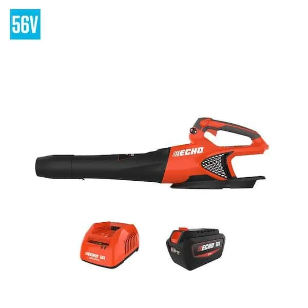 56V 158 MPH 549 CFM Cordless Battery Powered Handheld Leaf Blower with 5.0Ah Battery and Rapid Charger
