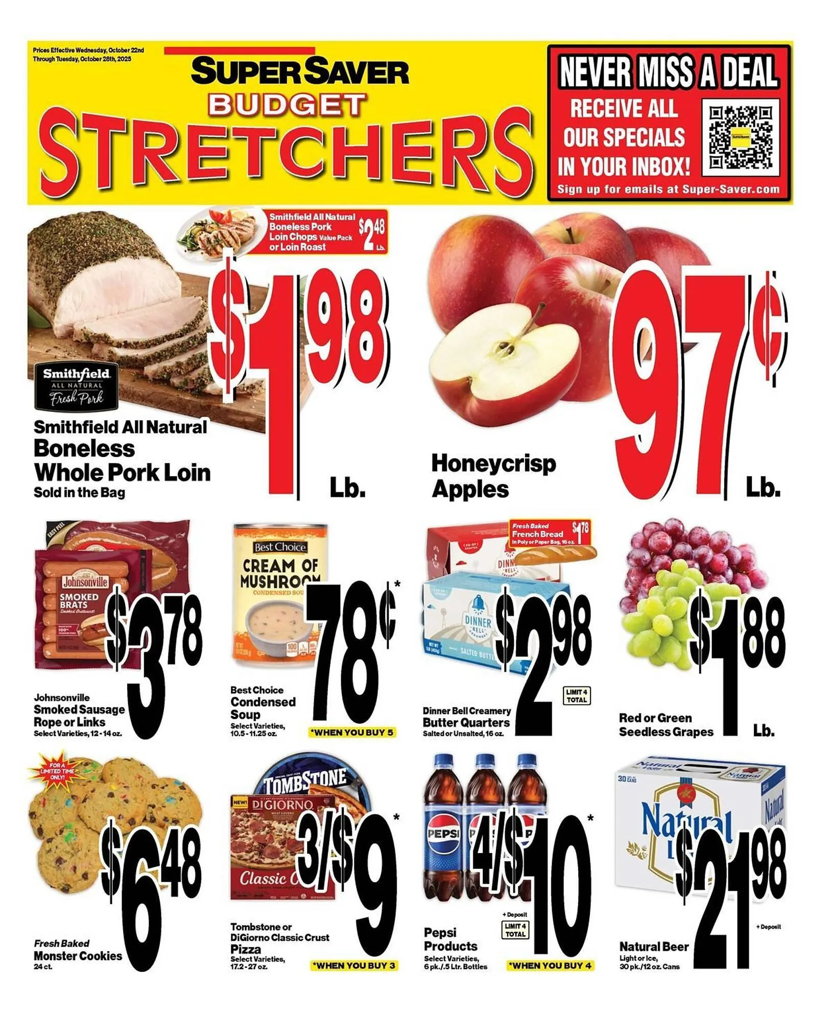 Weekly ad Super Saver weekly ad from October 22 to October 28 2025 - Page 1