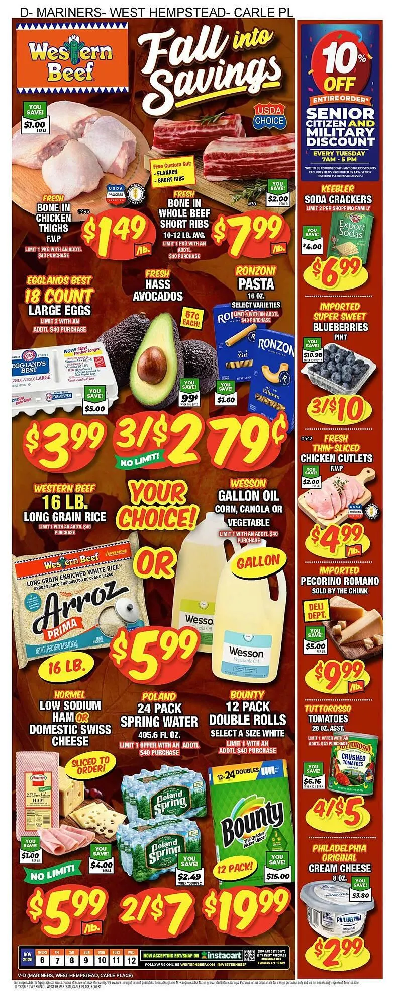Weekly ad Western Beef circular from November 6 to November 12 2025 - Page 1