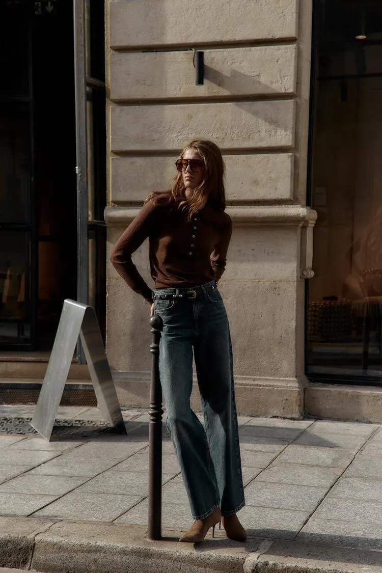 WOOL POLO SWEATER WITH POCKET