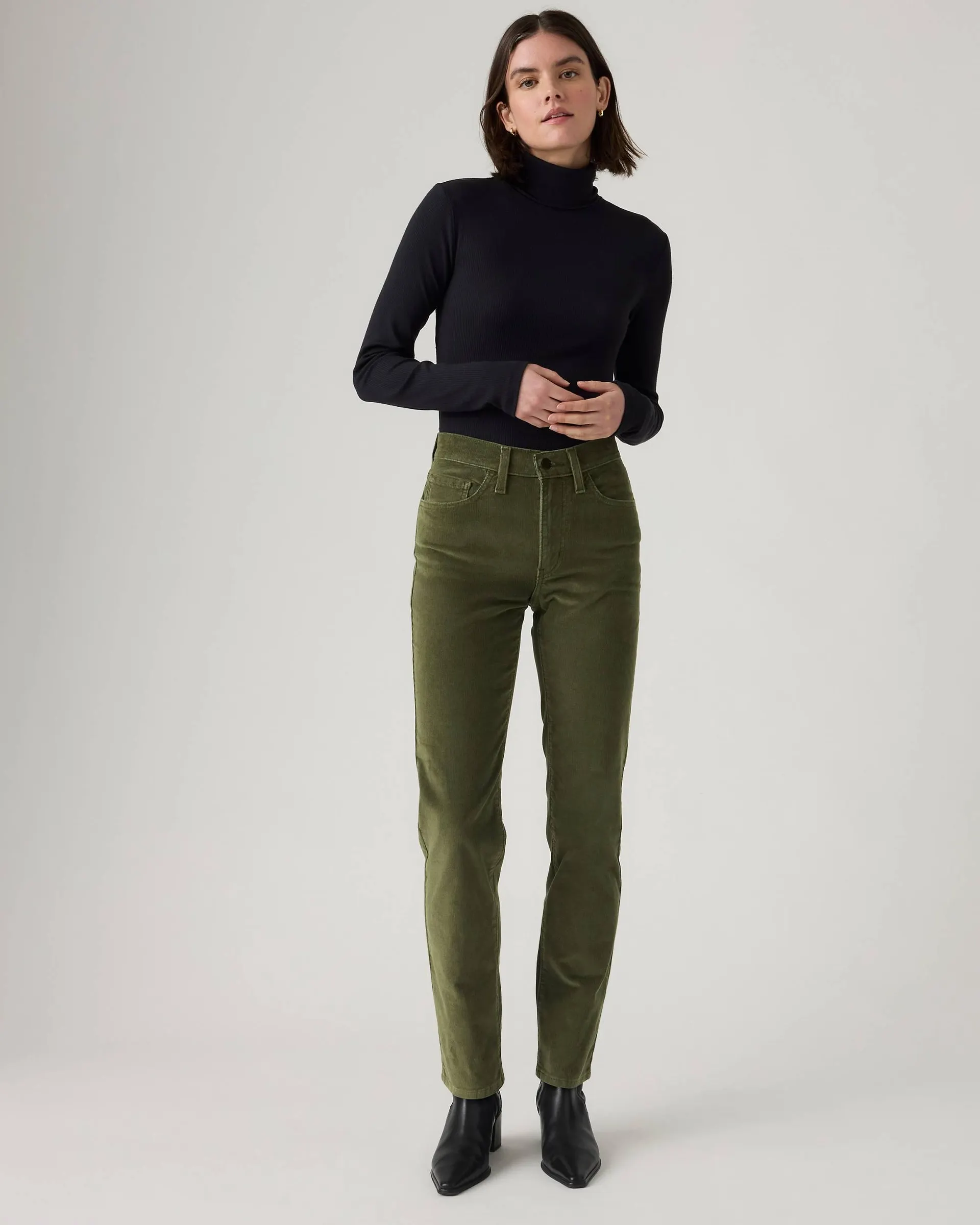 724 High-rise Straight Corduroy Women's Pants