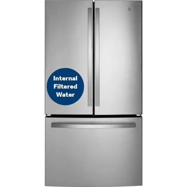 27 cu. ft. French Door Refrigerator in Fingerprint Resistant Stainless with Internal Dispenser, ENERGY STAR