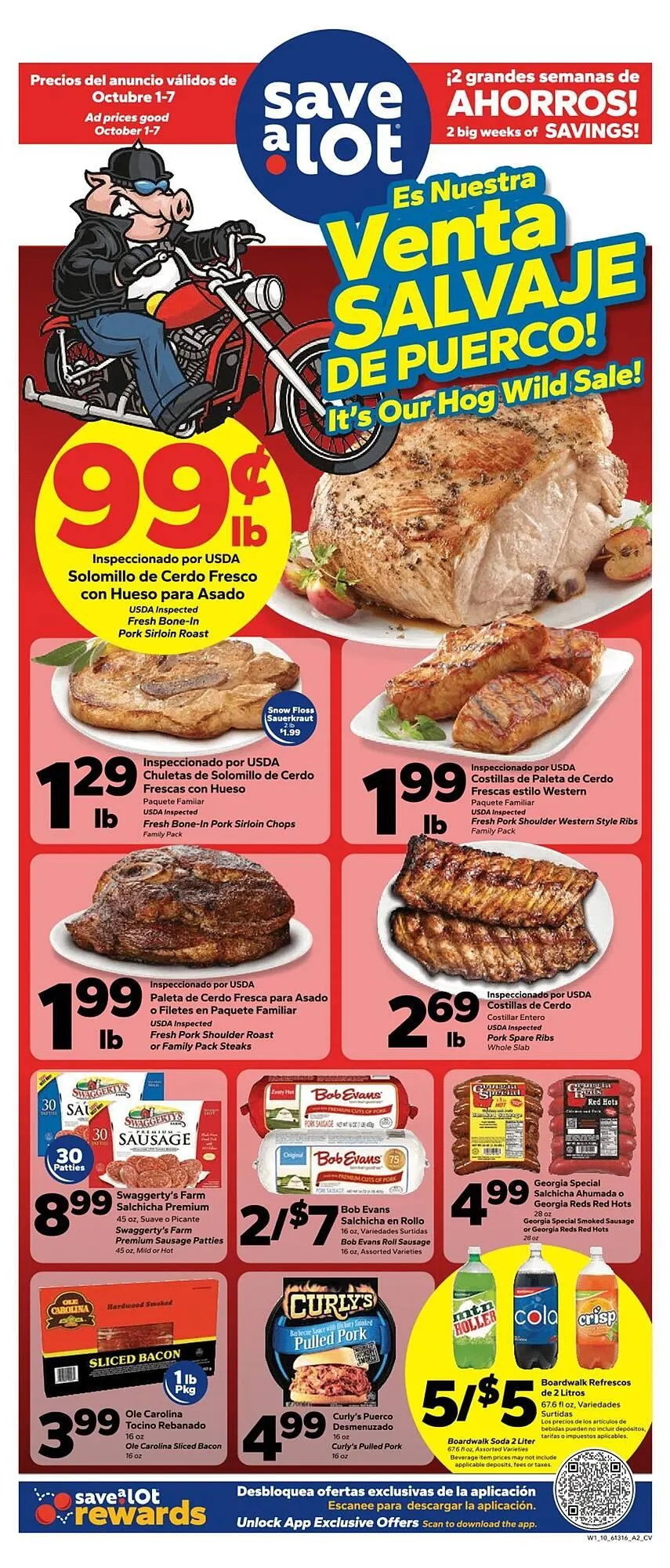 Weekly ad Save a Lot weekly ad from October 1 to October 7 2025 - Page 1