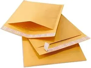 500#000 4x8 Kraft Paper Bubble Padded Envelopes Mailers Shipping Case 4"x8"